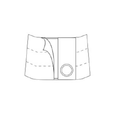 Hernia Belt Large, Adult 9 Inch - Belt, Flat