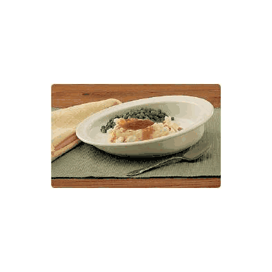 Hi-lo Scoop Plate White Polypropylene - Plate
