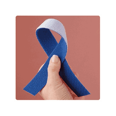 Hk & Lp Bk To Bk Wht / Blu 1" - Medline