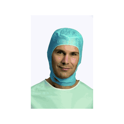 Hood, Surgeons, Tuck, Blue, One Size - Medlin