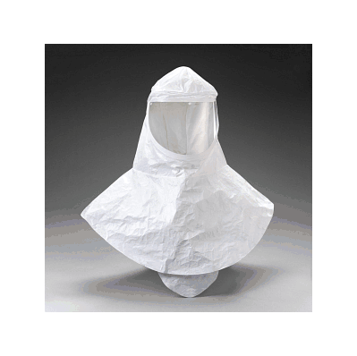 Hood, With Inner Bib, Tyvek Qc, 10ea / Cs - M