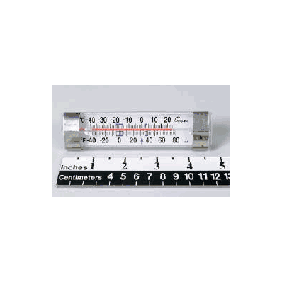 Horizontal Refrigerator / Freezer Thermometer