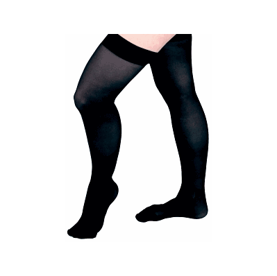 Hosiery, Compr, Thigh, 20-30, Size C, Black -