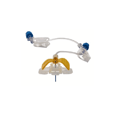 Huber Infusion Set, 20 ga x 1.5" Winged Right Angle