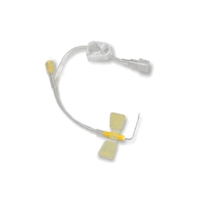 Huber Infusion Set 20 Gauge 1 Inch 7 Inch Tub