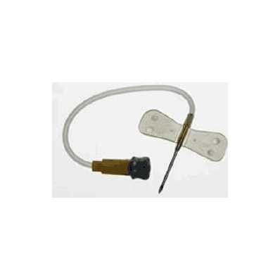 Huber Infusion Set 20 Gauge 1 Inch Injection