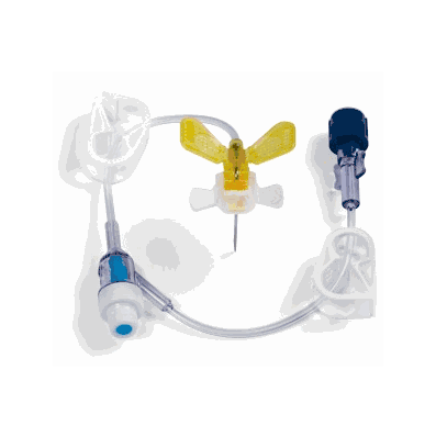 Huber Infusion Set, 22 ga x 0.75" with Y-Injection Site