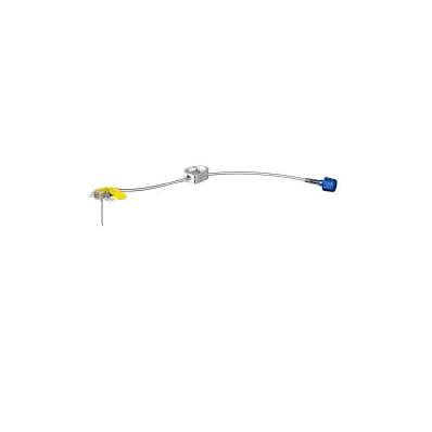 Huber Infusion Set, 22 ga x 1.5" Winged, Luer Lock