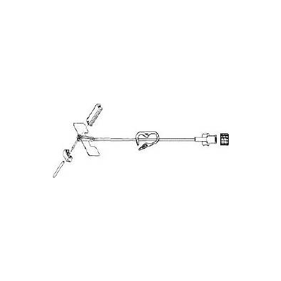 Huber Infusion Set, 22 Gauge x 0.75", 0.3 mL Priming Volume