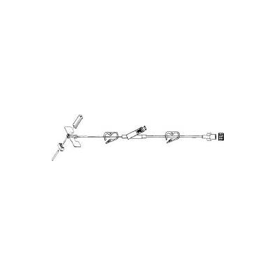 Huber Infusion Set, 22 Gauge x 0.75", 0.4 mL Priming Volume