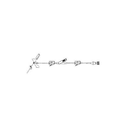 Huber Infusion Set, 22 Gauge x 1", 0.3 mL Priming Volume
