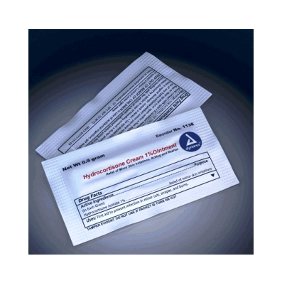 Hydrocortisone Cream, 1%, .9 gram foil packet