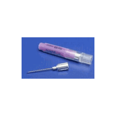 Hypodermic Needle, 19 ga x 1" Straight, Tri-Bevel Point Regular Bevel
