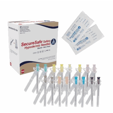 Hypodermic Needle, SAFETY 21 ga, 1-1/2"