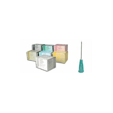 Hypodermic Needle without Safety 30 ga 1", Yellow