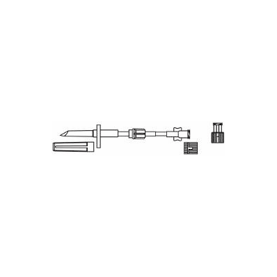 I.V. Admin set, 5" tubing, 0.5 mL, non-vented