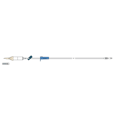 I.V. Admin set, 77" tubing, 18 mL priming, non-vented