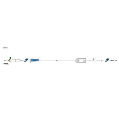I.V. Admin set, Y-site 79", 20 mL, vented, 20 drop/mL