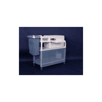 Ice Cart 48 X 18 X 38 Inch 4 Shelves Mauve -