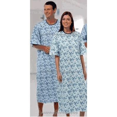 ICU Gown, Large, Color: Garnet, Full Back