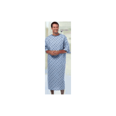 Icu Gown Large Cotton / Polyester Diamonds-in