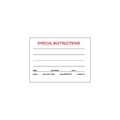Identification Card - Card, Special Insruct F