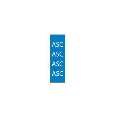Identification Sheet Tape, Color BLUE / ASC