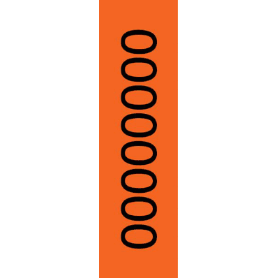 Identification Sheet Tape, Fluorescent Orange
