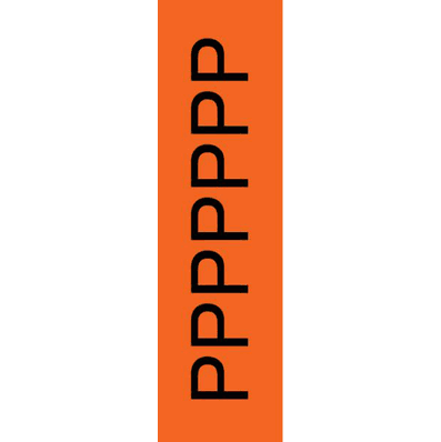 Identification Sheet Tape, Fluorescent Orange