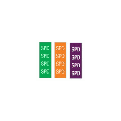 Identification Sheet Tape, Green, Orange or P