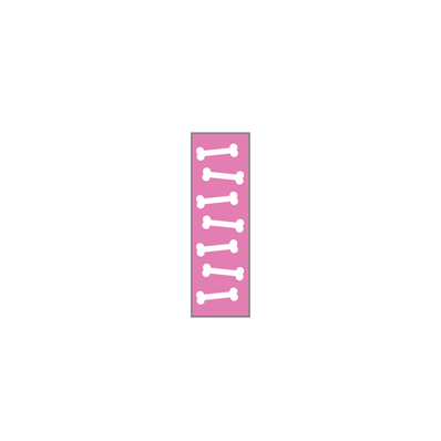 Identification Sheet Tape, Pink / Bones