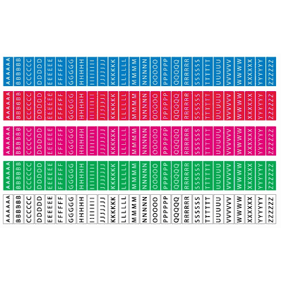 Identification Sheet Tape, With different col
