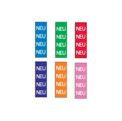 Identification Sheet Tape, With different col
