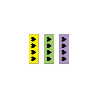 Identification Sheet Tape, Yellow, Lime-Green