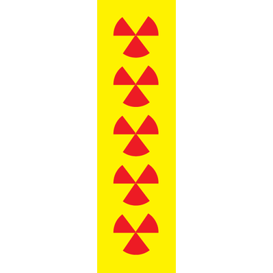 Identification Sheet Tape, Yellow / Nuclear,