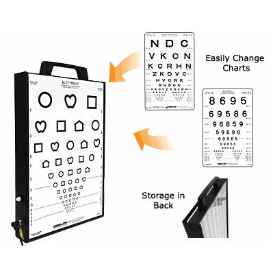 Illuminated Eye Test Cabinet, LED LIGHT