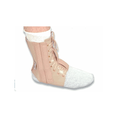 Immobilizer, Ankle, Leather, Sm, 7-8"