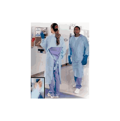 Impervious Gown One Size Fits Most Polyethylene Blue