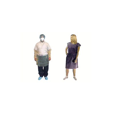 Impervious Isolation Gown Spunbond Blue - Gow