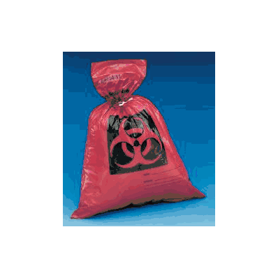 Incineration Bag 25"x35", Red Printed