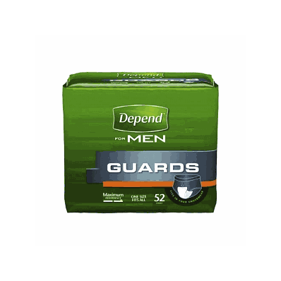 Incontinence Pad for Men, Guard, Individually Wrapped
