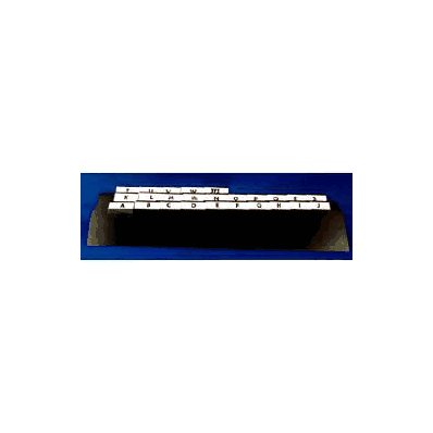 Index, Alpha Guides F/82000 Series Storage Bo