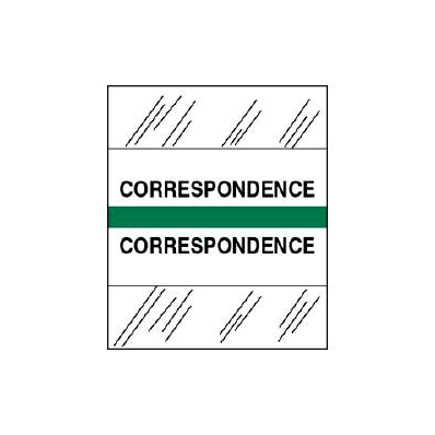 Index Tab 1 1/4 Inch Correspondence - Index T