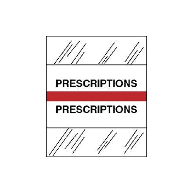Index Tab 1 1/4 Inch Prescriptions - Index Ta