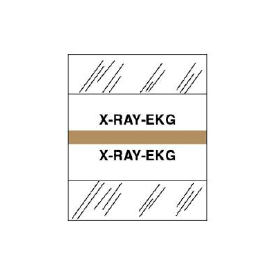 Index Tab 1 1/4 Inch X-ray/Ekg - Index Tab, X