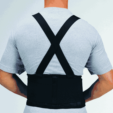 Industrial back support, 32-36" small, unisex. neoprene