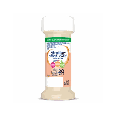 Infant Formula, Birth to 12 Months, 2 oz. Bottle Unflavored, 20 Calorie