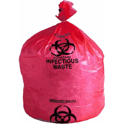 Infectious Waste Bag 24" x 33" 1.2MIC