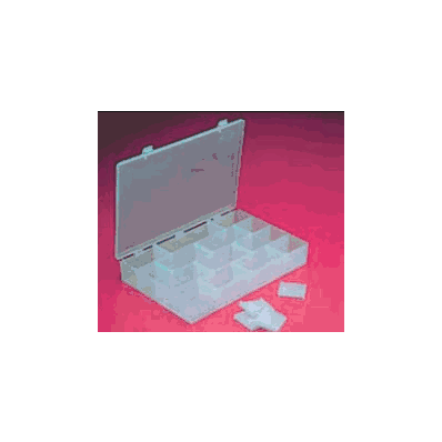 Infinite Divider Box, 6 permanent, 6 dividers, 11" Length X 6.625" Width X 2.5" Height, 1/Ea - Healthmark45