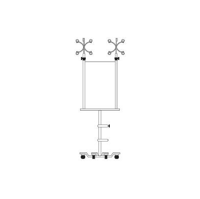 Infusion Pump Stand 4 Device 6-leg - Iv Pole,